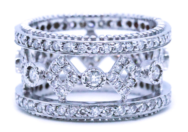 DIAMONDS ETERNITY CONTINUOUS BAND 18 KT RING