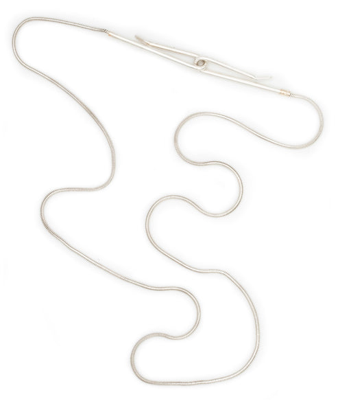 MONICA COSCIONI MODERN ,925 STERLING SILVER FANCY CHAIN WITH HOOK