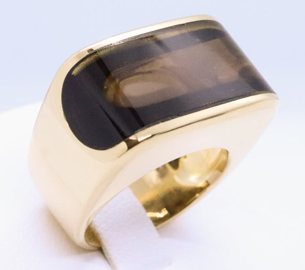 GUCCI 18 KT TOM FORD DESIGNER GEMSTONE UNISEX RING