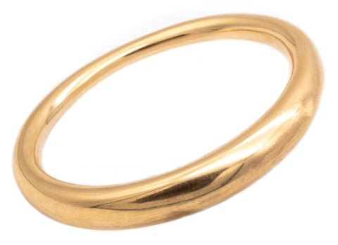 ANNE AMMITZBOLL FOR GEORG JENSEN 14 KT BRUSHED GOLD BANGLE