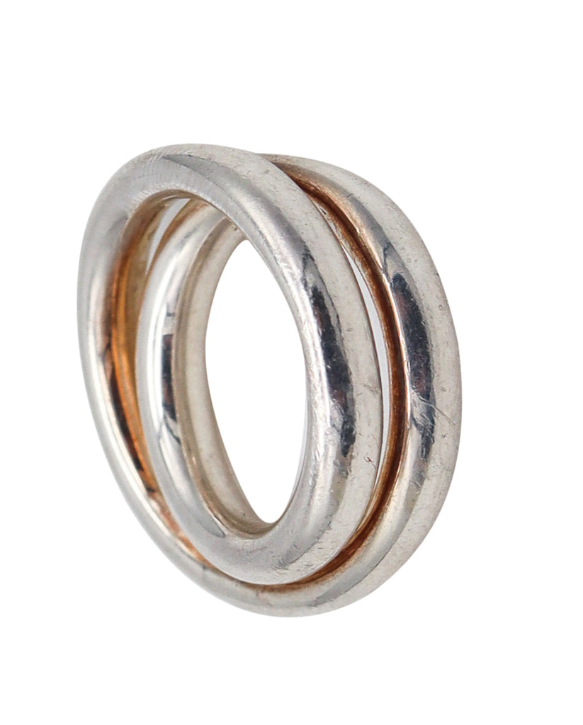 Solid Double Band Ring Sterling Silver