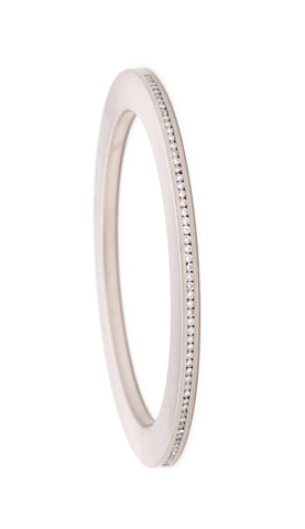 Henrich And Denzel Germany Bauhaus Sculptural Bracelet In Platinum With 1.20 Ctw Of VVS Diamonds