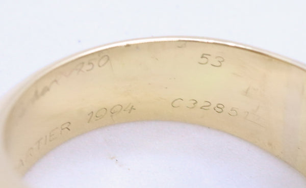 CARTIER PARIS 18 KT GOLD 3.15 CT DIAMONDS DOME SAUVAGE RING