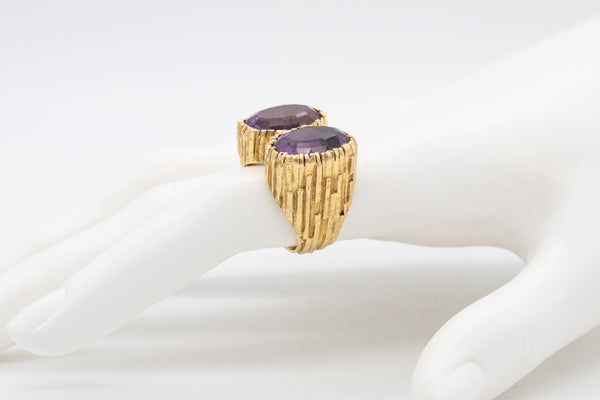 Tiffany Co. Andrew Grima 1972 London Cocktail Ring In 18Kt With 16.45 Cts Amethyst