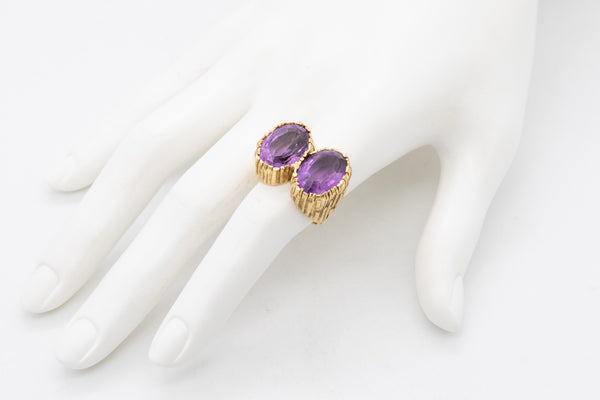 Tiffany Co. Andrew Grima 1972 London Cocktail Ring In 18Kt With 16.45 Cts Amethyst