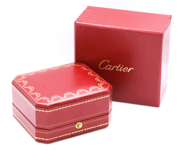 CARTIER PARIS 18 KT JEWELED SIGNATURE PANTHERE EARRINGS CLIPS