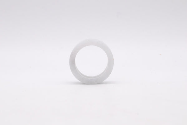 *Ring band carved from natural bluish-white jade jadeite nephrite