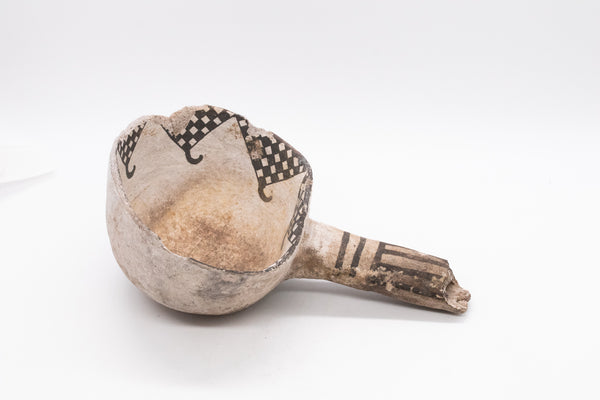 *Anasazi Culture 1075-1250 AD Ancient Native American Decorated Ladle Pottery Clay