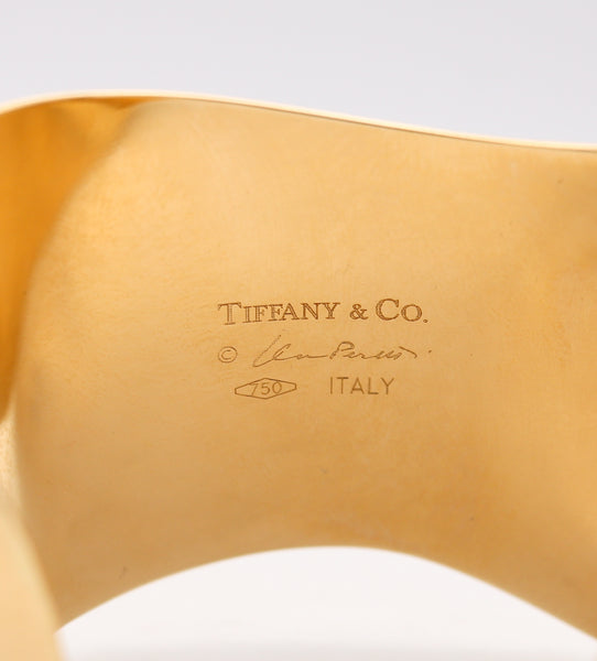 Tiffany Co by Elsa Peretti Rare Vintage Small Right Bone Cuff in 18Kt Yellow Gold