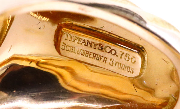 TIFFANY & CO. SCHLUMBERGER CARNELIAN 18 KT RING