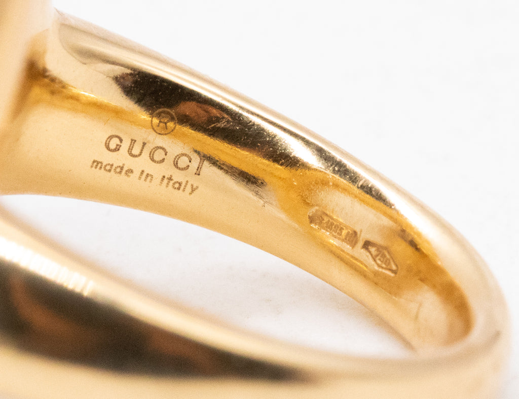 Gucci GG Running 18K Yellow Gold Ring