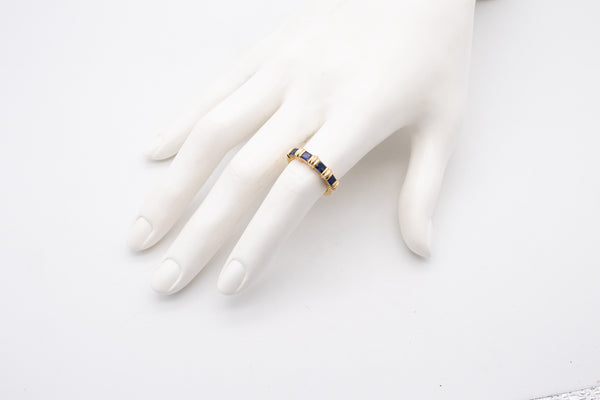*Cartier Paris Contessa ring in 18 kt yellow gold with 1 Ct in Ceylon sapphires