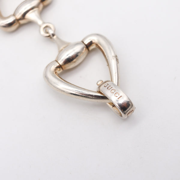 -Gucci Milano 1978 Vintage Horsebit Bracelet In Solid .925 Sterling Silver