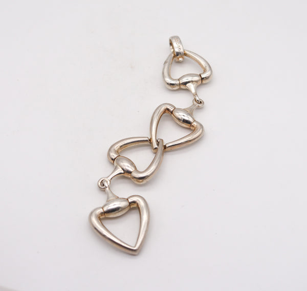 -Gucci Milano 1978 Vintage Horsebit Bracelet In Solid .925 Sterling Silver