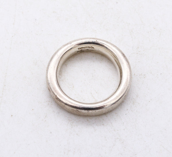 *Tiffany & co 1981 by Elsa Peretti rare thick Doughnut Ring in solid .925 sterling silver