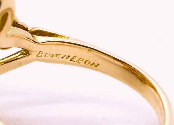 BOUCHERON FRANCE 18 KT FINE DIAMONDS CLASSIC RING