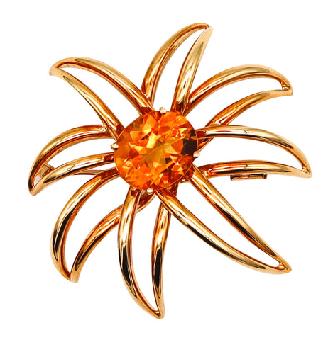 -Tiffany & Co. By Paloma Picasso Pendant Brooch In 18Kt Yellow Gold With Citrine