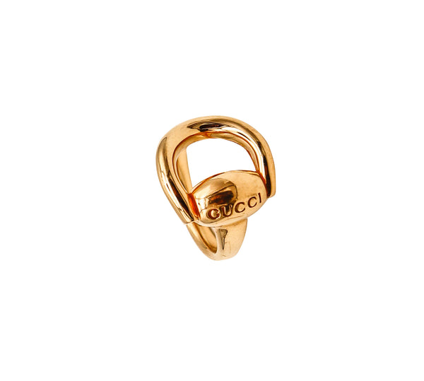 -Gucci Milano Horsebit Cocktail Ring In Solid 18Kt Yellow Gold