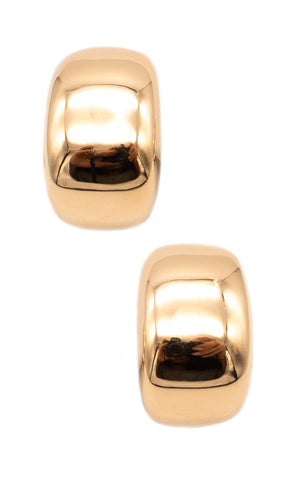 *Cartier Paris modern La nouvelle vague hoops clips-earrings in 18 kt yellow gold with box & paper
