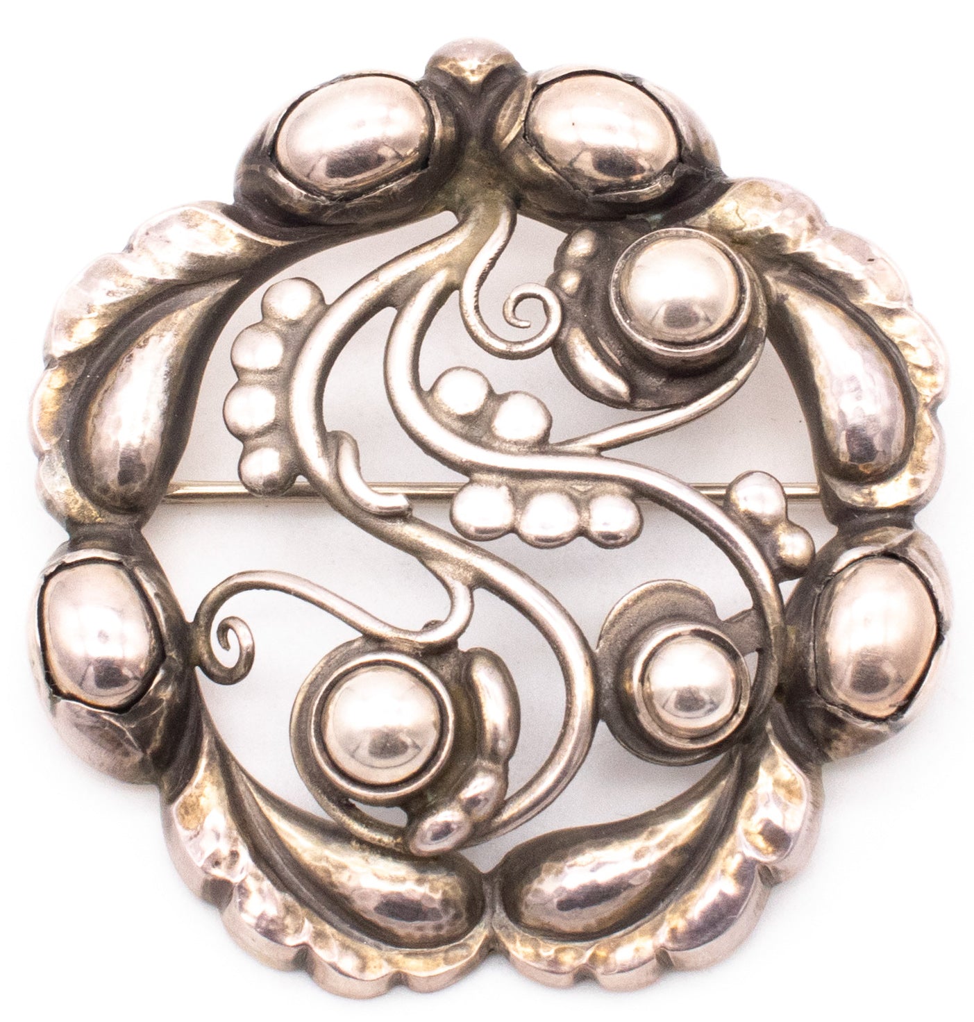 JUNNE☆JNE A01 Silver Pin Brooch 925 Sterling Silver Vintage Jenna Nicole C Z Bow Pin Brooch