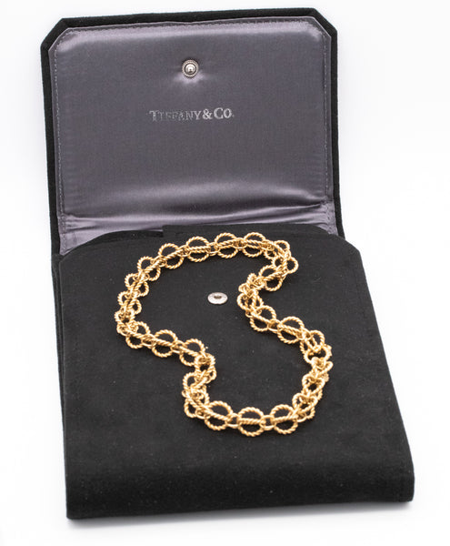 *Tiffany & Co. Jean Schlumberger 18 kt yellow gold rope links necklace