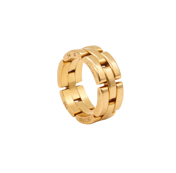 Cartier Paris Modern Maillon Panthere Ring Band In Solid 18Kt Yellow Gold