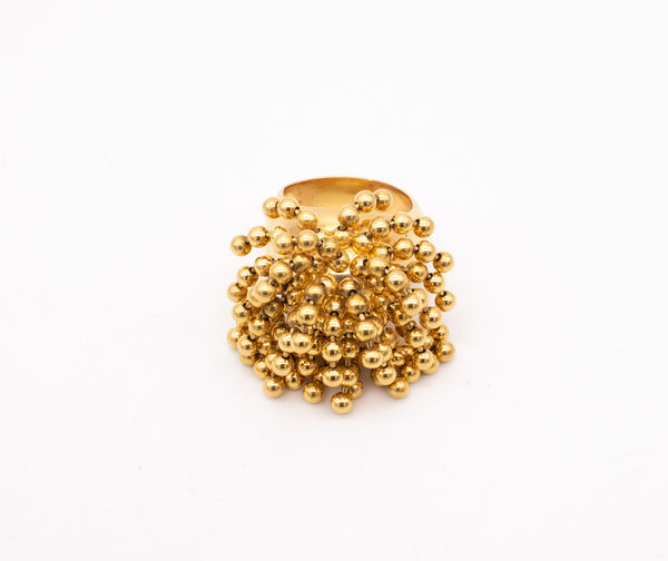 CARTIER PARIS POM POM NOUVELLE VAGUE RING IN 18 KT YELLOW GOLD