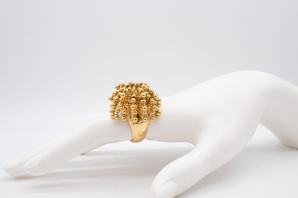 CARTIER PARIS POM POM NOUVELLE VAGUE RING IN 18 KT YELLOW GOLD