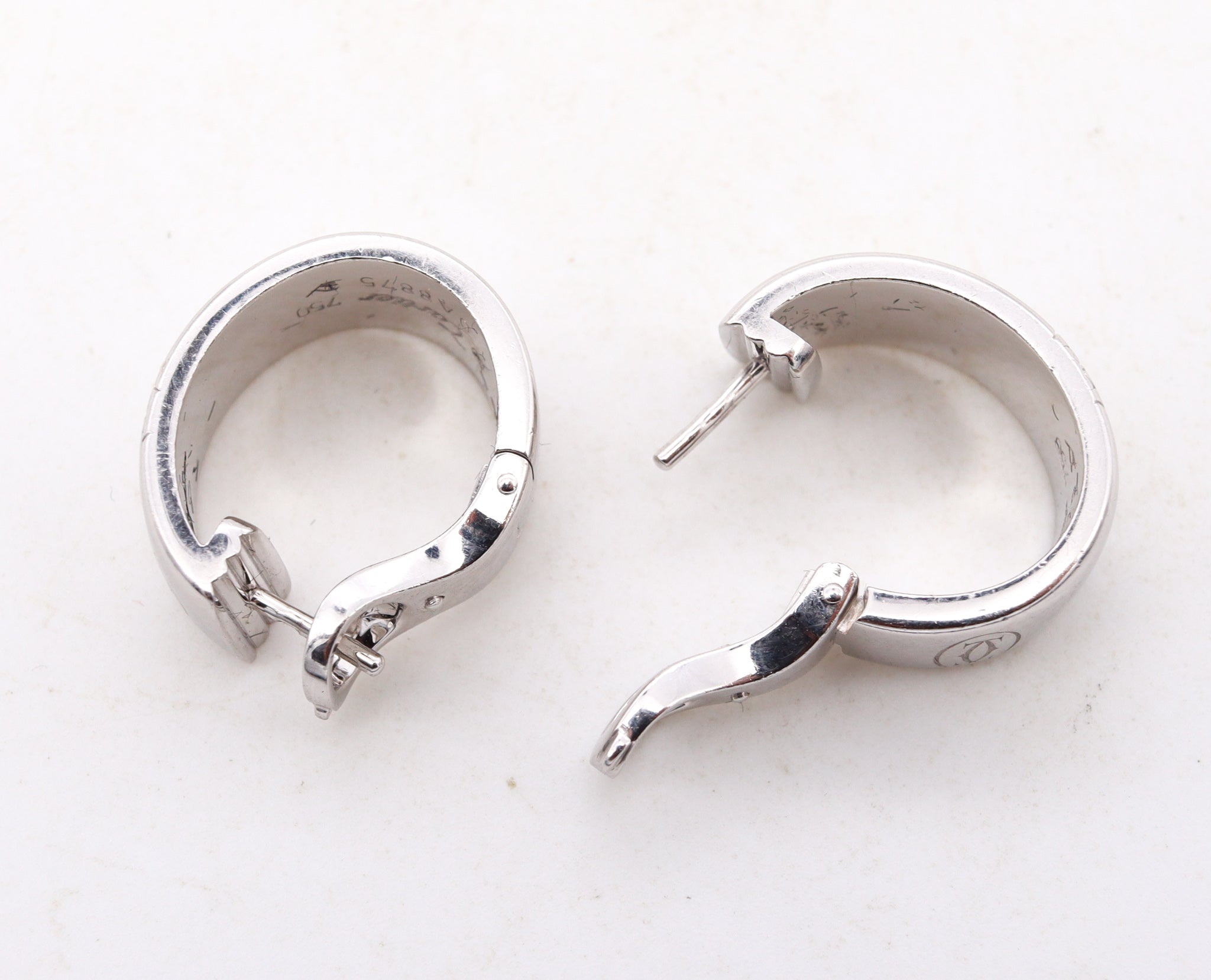 Cartier Paris C De Cartier Huggies Clips Earrings In 18Kt