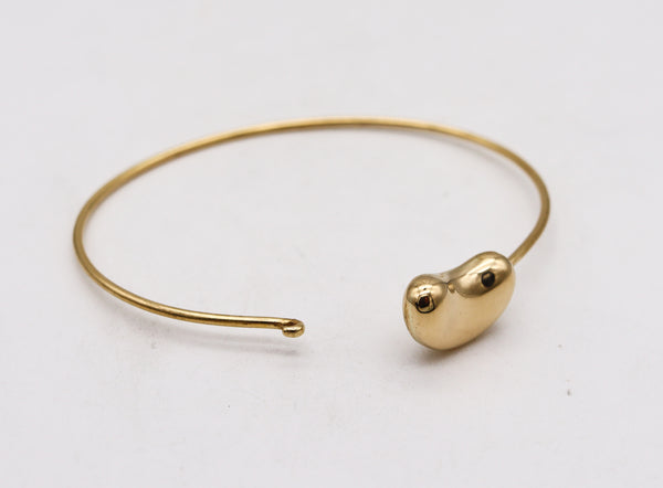 TIFFANY & CO. 1977 Elsa Peretti Very Rare Bean Bangle Bracelet In 18Kt Yellow Gold