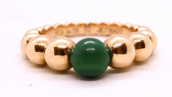 VAN CLEEF & ARPELS VCA PERLEE COLLECTION MALACHITE 18 KT RING