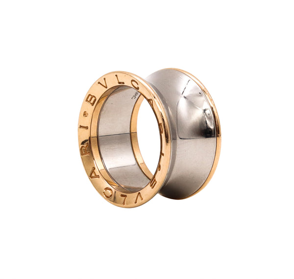 Bvlgari Roma Anish Kapoor Sculptural B-Zero1 Ring in 18 kt Rose Gold and Steel