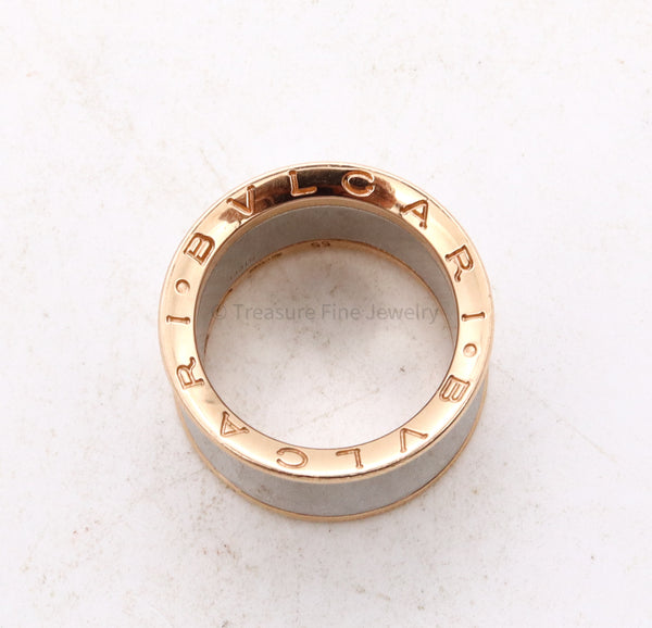 *Bvlgari Roma Anish Kapoor Sculptural B-Zero1 Ring in 18 kt rose gold and reflective steel