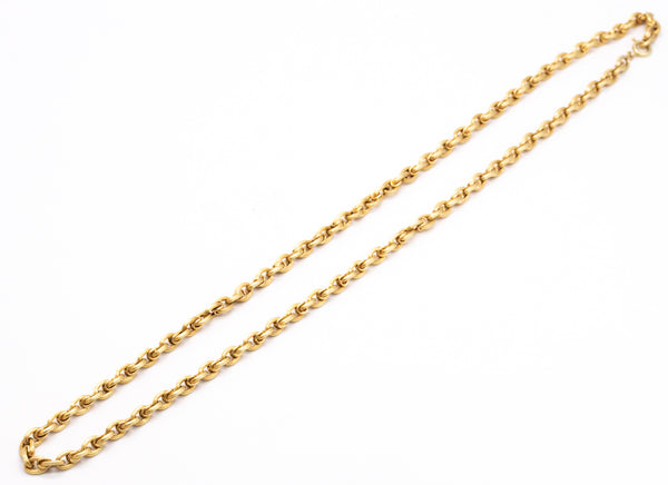 EDWARDIAN 1920'S TEXTURED CHAIN LINKS IN 18 KT YELLOW GOLD