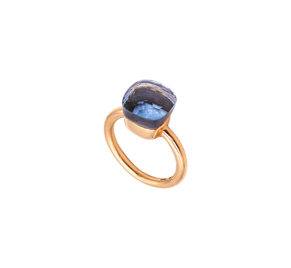 -Pomellato Milan Nudo Ring In 18Kt Yellow Gold With 5.89 Ctw Bluish Iolite