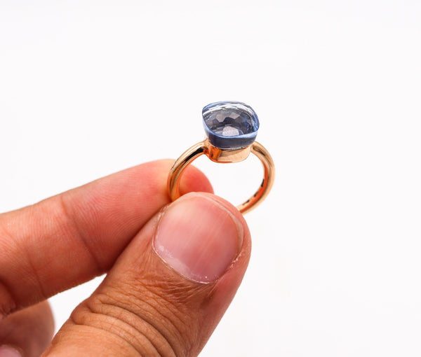 -Pomellato Milan Nudo Ring In 18Kt Yellow Gold With 5.89 Ctw Bluish Iolite