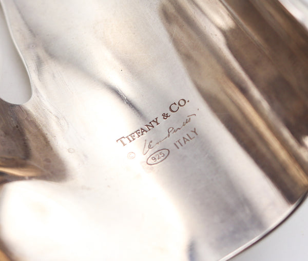 -Tiffany & Co. 1978 By Elsa Peretti Vintage Left Bone Wrist Cuff Sterling Silver