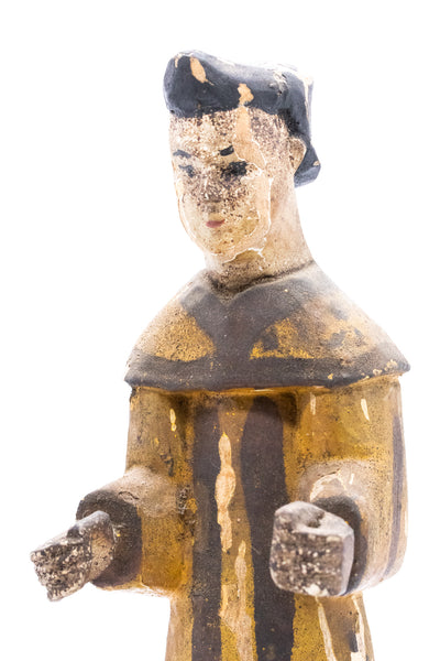 PUERTO RICO 1930 CABAN, SANTO FIGURE IN CARVED WOOD WITH POLYCHROMED PAINT