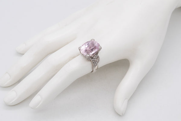 Leo Pizzo Milan 18Kt Gold Cocktail Ring With 19.49 Ctw In Diamonds And Kunzite