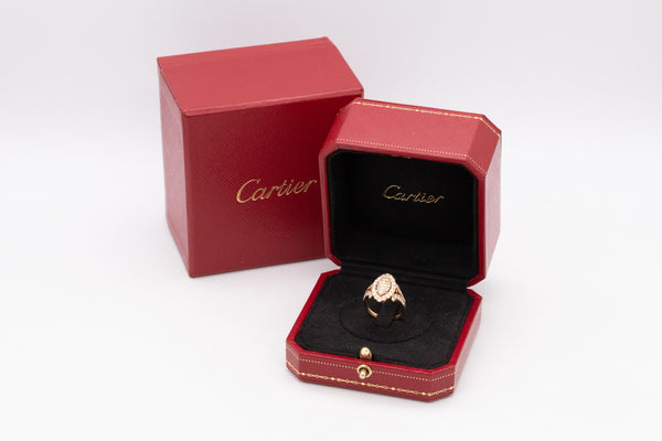 Cartier Paris Cocktail Ring In 18Kt Yellow Gold With 1.86 Cts In VS Diamonds