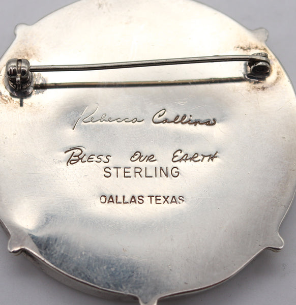 -Rebecca Collins Empress Josephine Brooch In 18Kt And Sterling Silver By Paulin