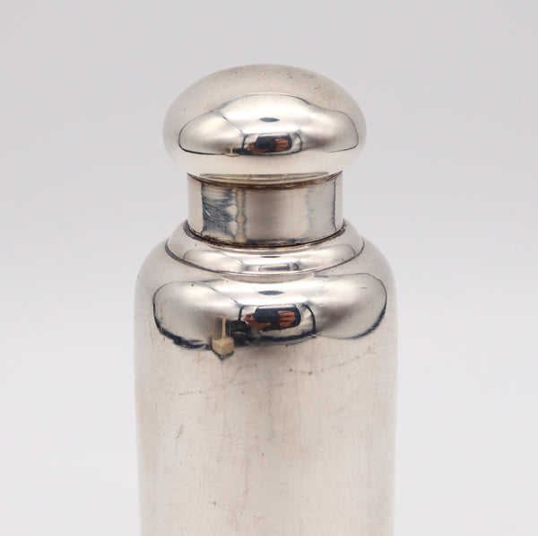 *Tiffany & Co. 1910 Art Deco Perfume Flask Bottle In Solid 925 Sterling Silver