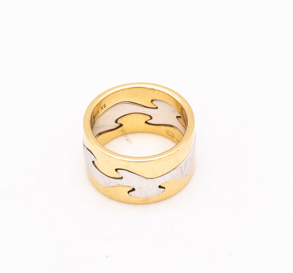 Georg Jensen 1970 Denmark By Nina Koppel Fusion Puzzle Set Of Rings In 18Kt Gold