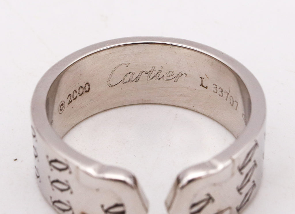 Cartier C Heart de Cartier Ring 18k Yellow Gold with Diamonds - Size 5 |  Rent Cartier jewelry for $195/month