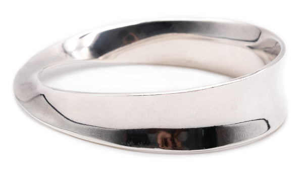 BALLESTEROS, 1960 MEXICO .925 STERLING SILVER MODERNIST BANGLE