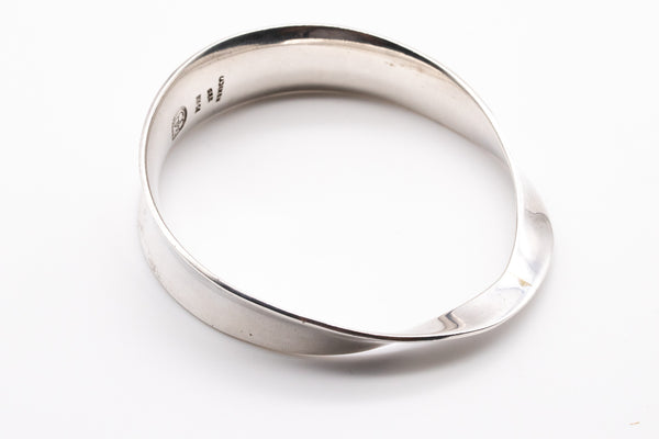 BALLESTEROS, 1960 MEXICO .925 STERLING SILVER MODERNIST BANGLE