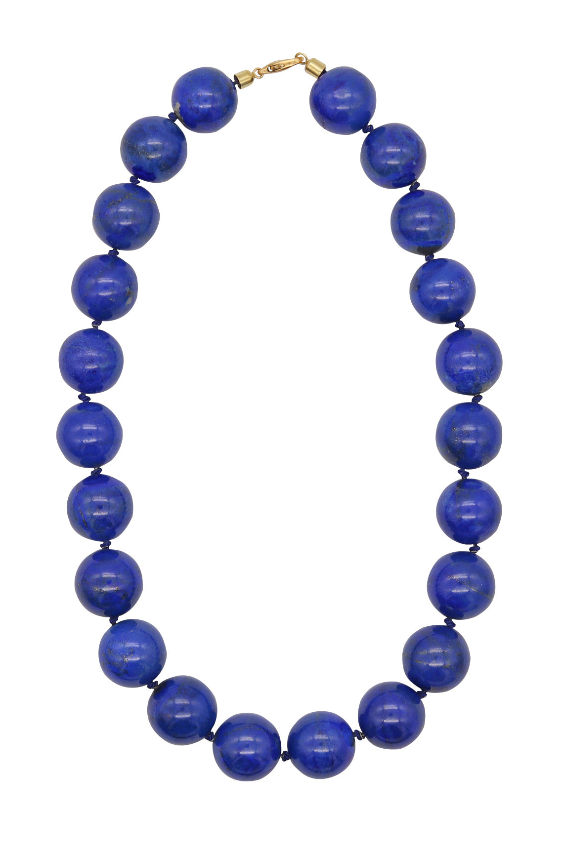 *Modern Huge Lapis Lazuli Necklace in 18 kt gold with 958 carats of blue Lapis Beads