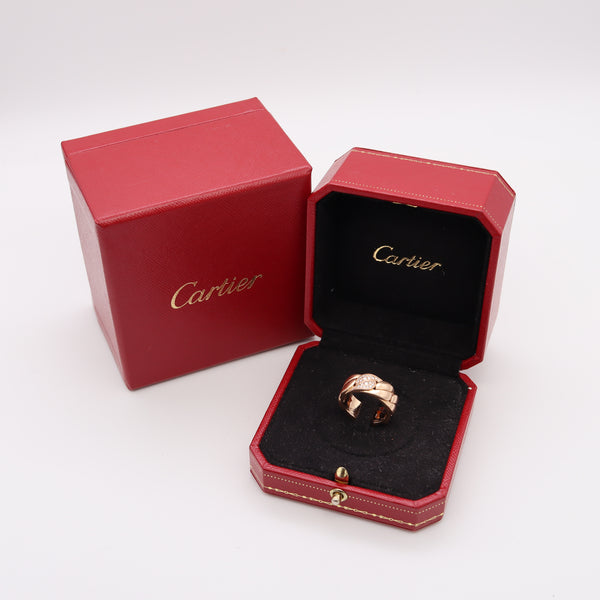 Cartier Paris La Dona Ring Band In 18Kt Yellow Gold With VS Diamonds