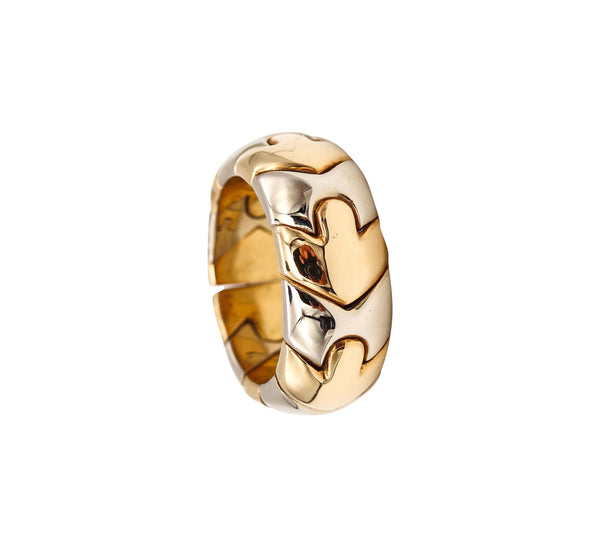 *Bvlgari Roma Classic Alveare ring in two tones of solid 18 kt Gold