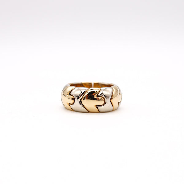 *Bvlgari Roma Classic Alveare ring in two tones of solid 18 kt Gold